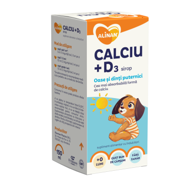 ALINAN CALCIU + D3 sirop 150 ml