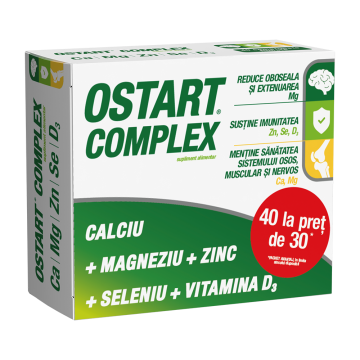 OSTART COMPLEX Ca+Mg+Zn+Se+D3 4 bls x 10 cpr film