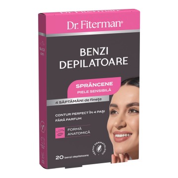 BENZI DEPILATOARE Sprancene piele sensibila x 20 benzi
