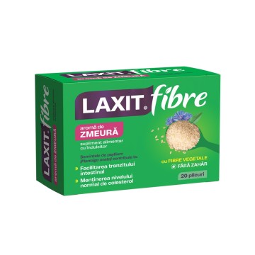 LAXIT FIBRE aromă de zmeură x 20 pl.