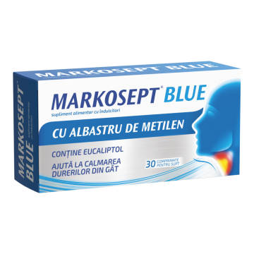 MARKOSEPT BLUE 3 bls x 10 comprimate pentru supt