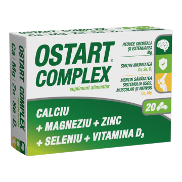 OSTART COMPLEX Ca+Mg+Zn+Se+D3 2bls x 10 cpr film