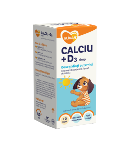 ALINAN CALCIU + D3 sirop 150 ml