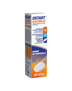 OSTART ELECTROLITI portocala x 20 cpr efervescente