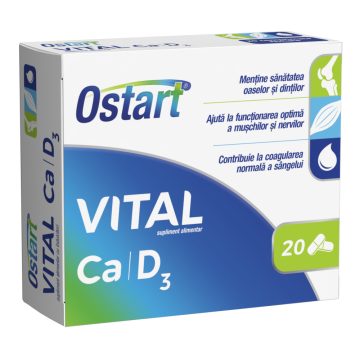 OSTART VITAL Ca+D3, 2 bls x 10 cpr filmate