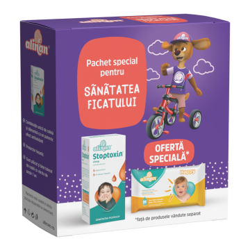 ALINAN STOPTOXIN sirop 150 ml + Șervețele ALINAN