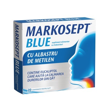 MARKOSEPT BLUE 1 bls x 20 comprimate pentru supt