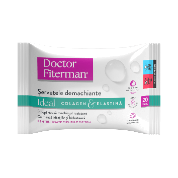 Servetele umede demachiante Ideal Colagen & Elastina x 20 buc