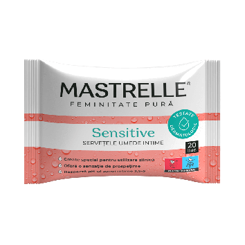 Servetele umede intime Mastrelle Sensitive&nbsp;x&nbsp;20&nbsp;buc