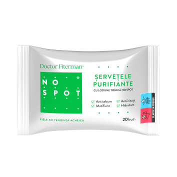 Servetele umede purifiante No Spot cu lotiune tonica x 20 buc