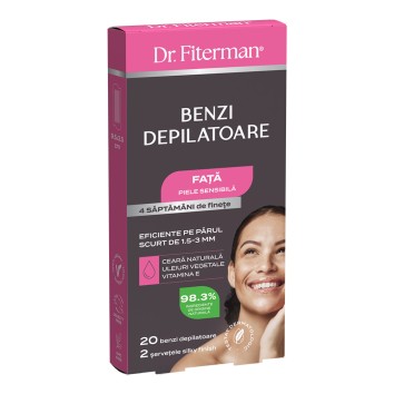 BENZI DEPILATOARE Fata piele sensibila x 20 benzi