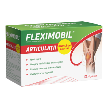 FLEXIMOBIL ARTICULAȚII AROMĂ DE ANANAS 30 pl