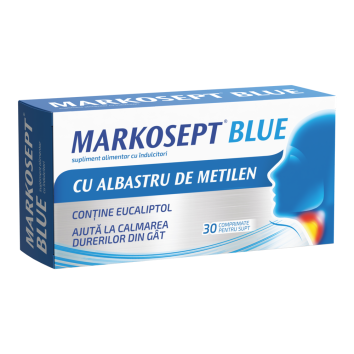 MARKOSEPT BLUE 3 bls x 10 comprimate pentru supt