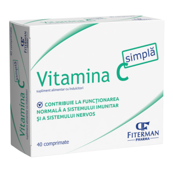 VITAMINA C (simplă) 180 mg 2 bls x 20 cpr