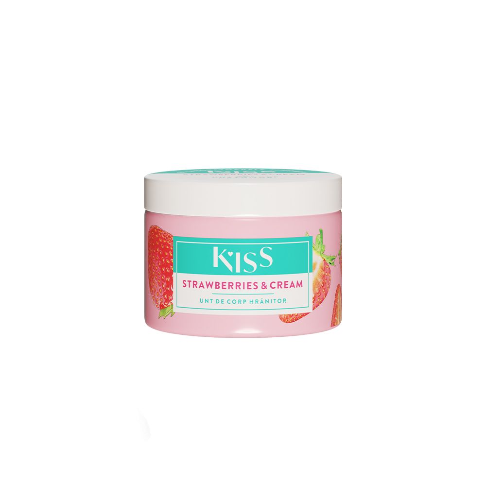 KISS - Unt de corp aroma STRAWBERRY&CREAM x 150 ml