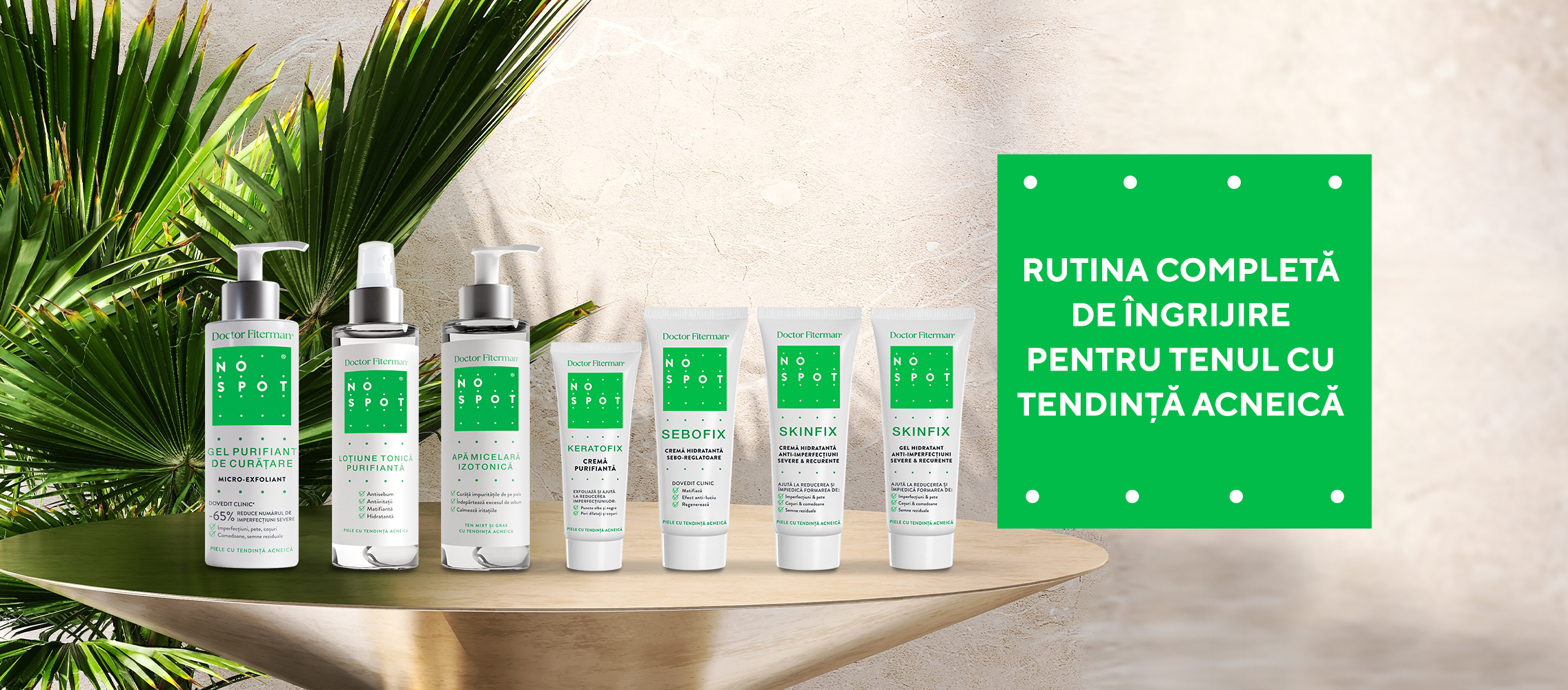 NOSPOT, gamă pentru tenul cu tendință acneică
